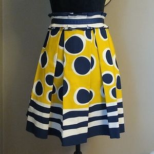 Anna Sui for Anthropologie Pleated Skirt